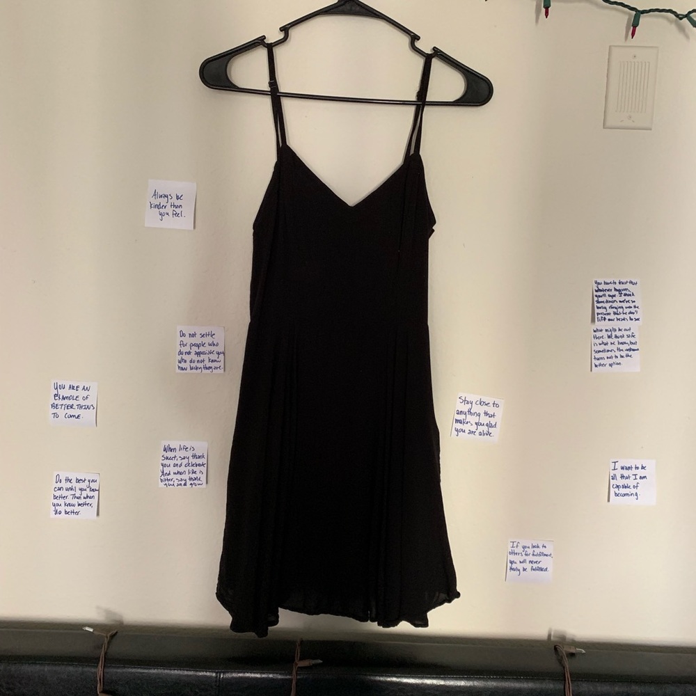 Black skater dress